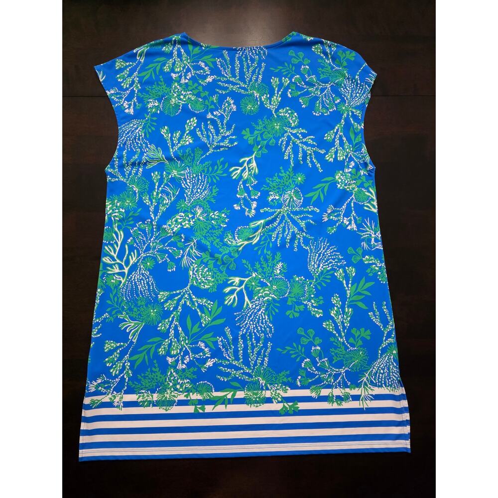 Lilly Pulitzer Talli V Neck Cover Up Briny Blue A Bit Salty Size XL - Picture 5 of 6